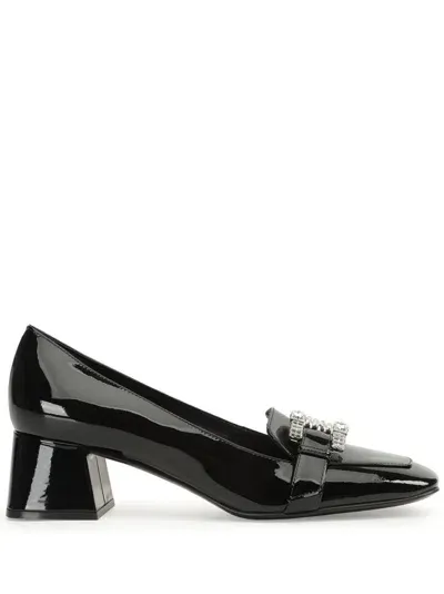 Sergio Rossi Twenty Buckle Pumps In Black