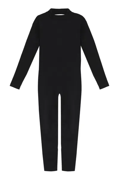 Sergio Rossi X Wolford - Turtle Neck Jumpsuit In Black