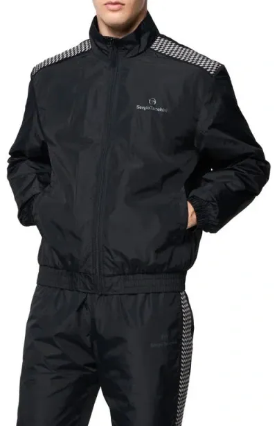 Sergio Tacchini Dama Track Jacket In Black Beauty