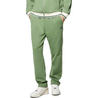 Sergio Tacchini Olmi Zip Cuff Knit Track Pants In Hedge Green