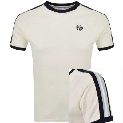 Sergio Tacchini Ringer T Shirt Cream