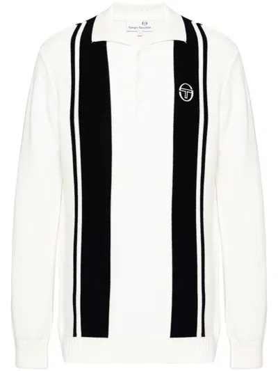 Sergio Tacchini Striped Jumper In Neutrals