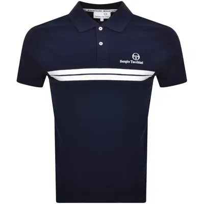 Sergio Tacchini Supermac Polo T Shirt Navy In Blue