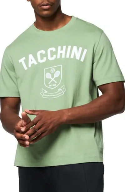 Sergio Tacchini Varsita Graphic T-shirt In Hedge Green