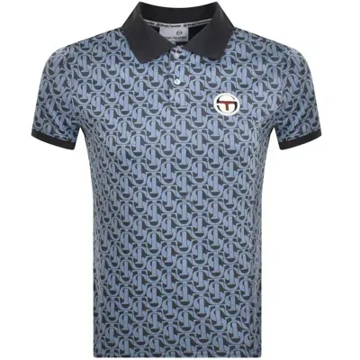 Sergio Tacchini Wilmer Polo T Shirt Blue