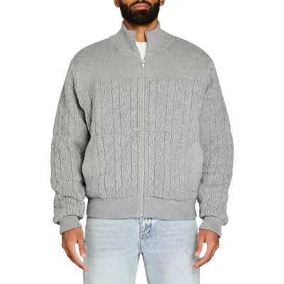 Ser.o.ya Levi Knit Puffer In Heathered Grey