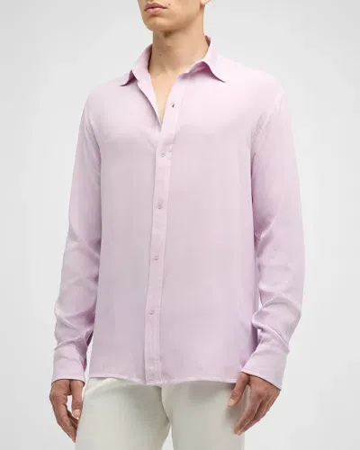 Ser.o.ya Men's Timothy Solid Sport Shirt In Periwinkle