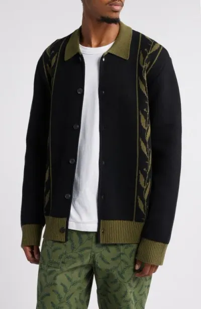 Service Works Olive Branch Cardigan In Black