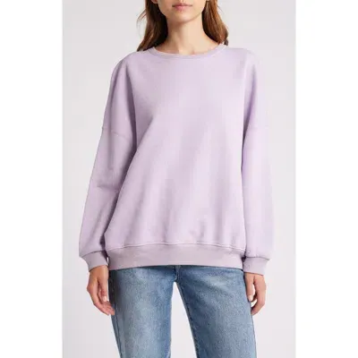 Sessun Sessùn Chebbi Oversize Balloon Sleeve Sweatshirt In Chebbi-wild Lilac