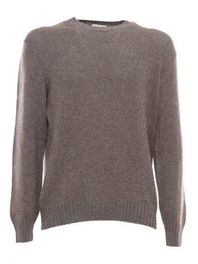 Settefili Cashmere Vanis Round Neck Sweater In Brown