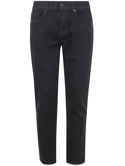 Seven For All Mankind Slimmy Tapered Stretch Tek Backquote Jeans In Black