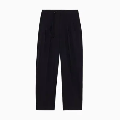 Seven Gauge Tropical Wool Pants In Black