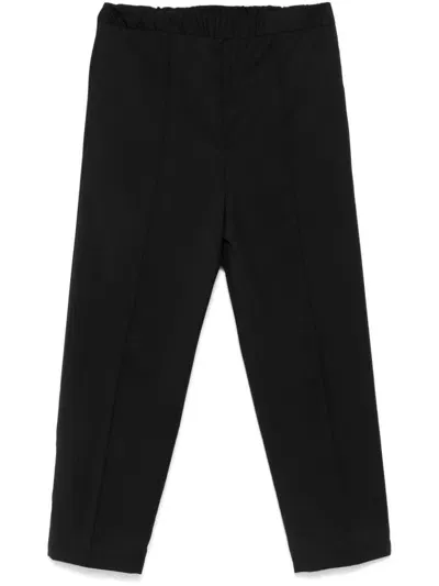 Seven Gauge Wool Trousers In Black