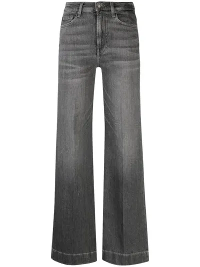 Seven Moden Flared Leg Jeans In Gray