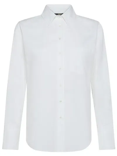 Seventy Camicia In Cotone Con Tasca Applicata Frontale In Bianco