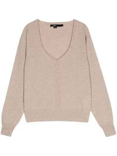 Seventy V Neck Sweater In Brown