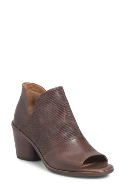 Söfft Molly Open Toe Bootie In Cocoa Brown