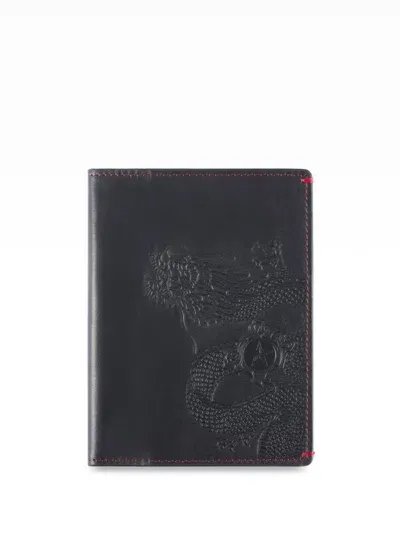 Shanghai Tang Chinese Dragon Passport Holder In 黑色