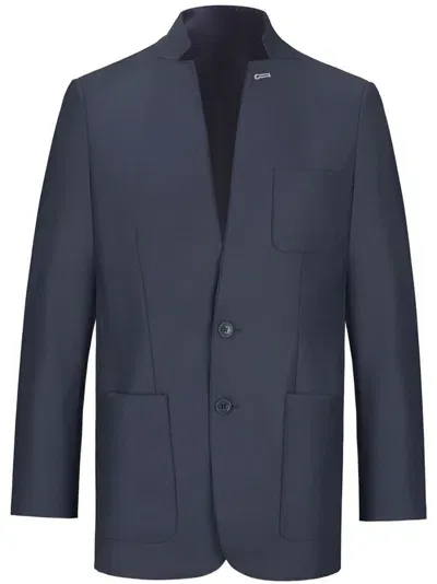 Shanghai Tang Ultra-light Unstructured Blazer In Blue