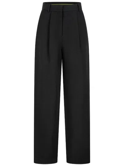 Shanghai Tang Wool Trousers In Black