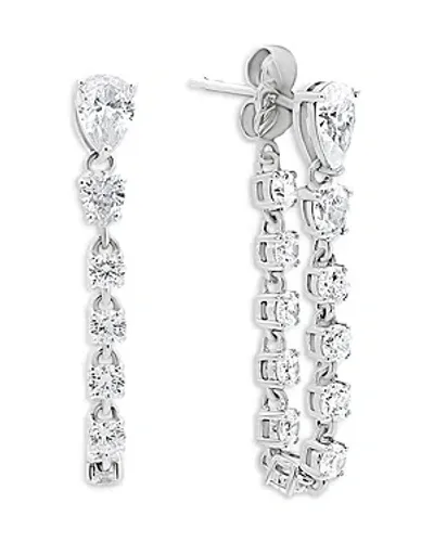 Shashi Chain Drop Earrings In Silver