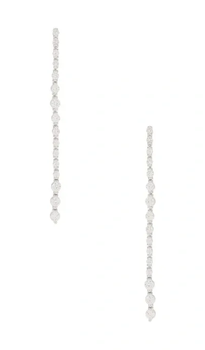 Shashi Diamond Drop Earring In 실버