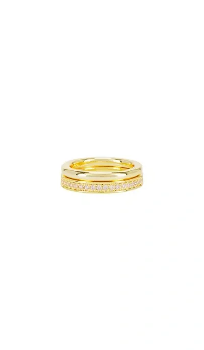 Shashi Vroom Ring Set In Gold