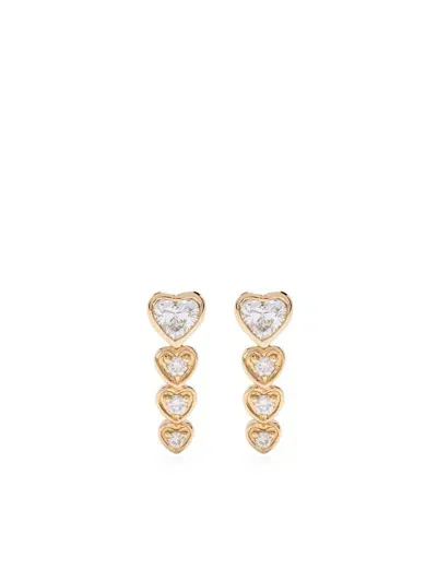 Shay 18k Yellow Gold Heart Diamond Earrings