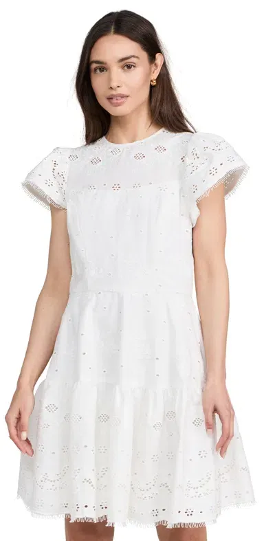 Shoshanna Hudson Dress Optic White