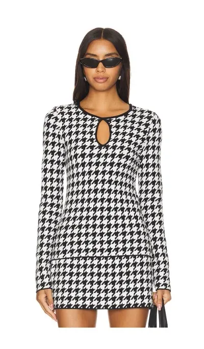 Show Me Your Mumu Tippi Top In Houndstooth