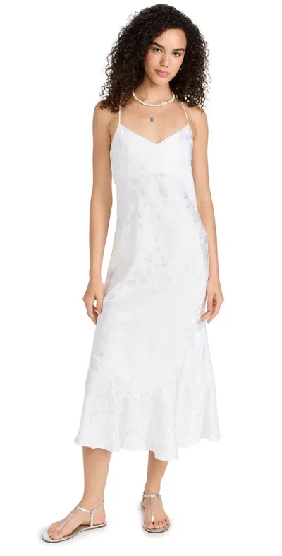 Show Me Your Mumu Uptown Slip Dress White Shell Satin