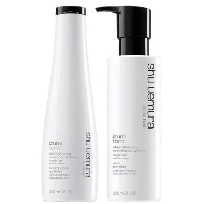 Shu Uemura Art Of Hair Izumi Tonic Rice Water Shampoo And Conditioner Routine In White