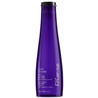 Shu Uemura Art Of Hair Yubi Blonde Glow Revealing Shampoo For Bleached, Highlighted Blonde Hair 300ml In White