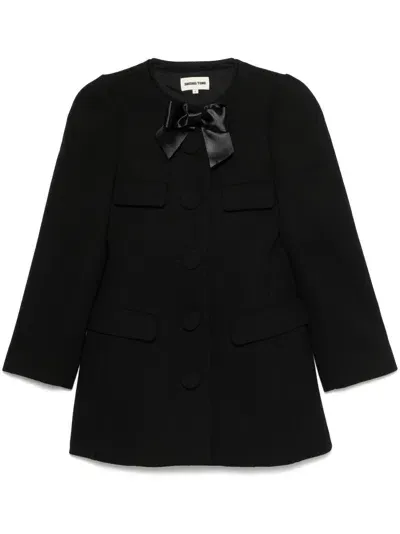 Shushu-tong Bow-detail Jacket In Black