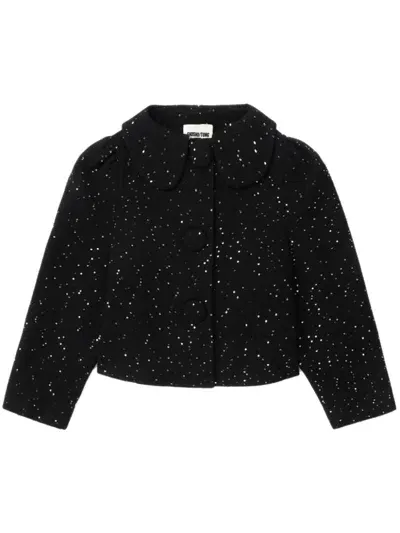 Shushu-tong Sequin-embellished Jacket In Schwarz