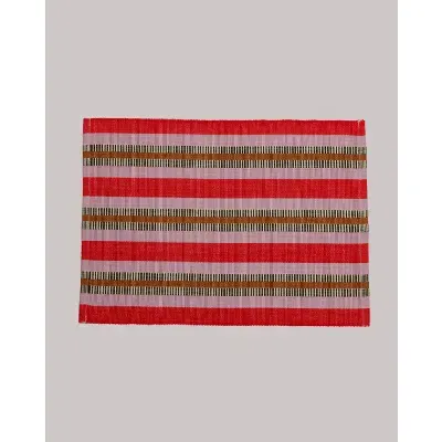 Siafu Home Handwoven Upendo Placemats In Red