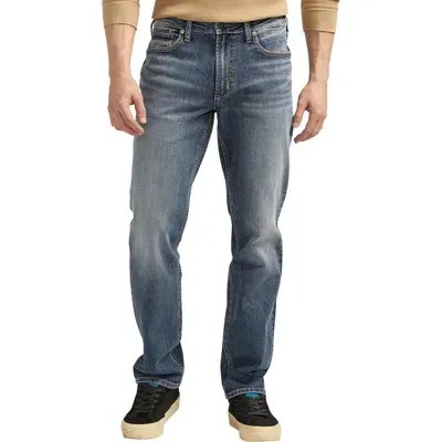 Silver Jeans Co. Eddie Athletic Fit Tapered Jeans In Indigo