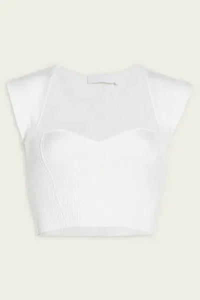 Simkhai Abia Cropped Top In White