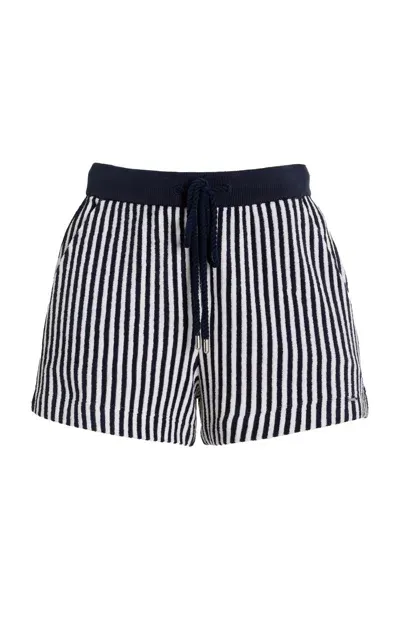 Simkhai Danita Striped Terry Shorts