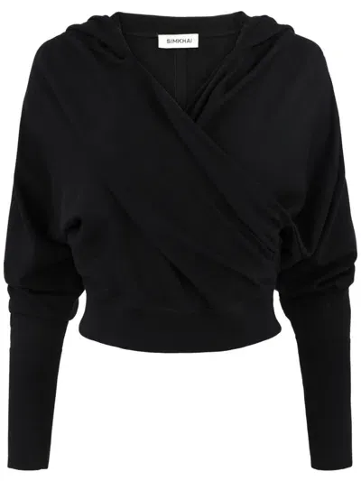 Simkhai Riley Wrap Hoodie In Black