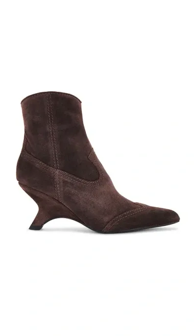 Simkhai Shadow Western Suede Boot In Brown