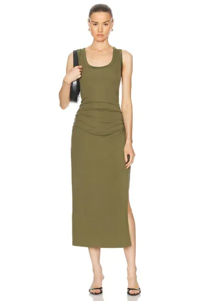 Simkhai Trudy Tank Midi Dress In Army Green