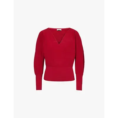 Simkhai Womens Cherry Montana V-neck Knitted Jumper