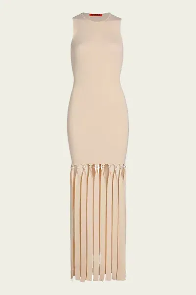 Simon Miller Eclisse Sleeveless Knit Dress In Ivory In Neutral