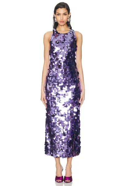 Simon Miller Lou Sequin Dress In Disco Purple