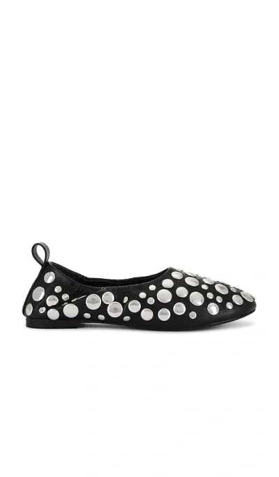 Simon Miller Studded Riad Flat In Black