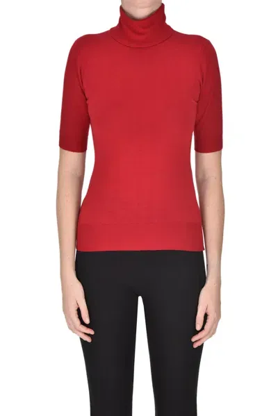 Simona Corsellini Short Sleeves Pullover In Red