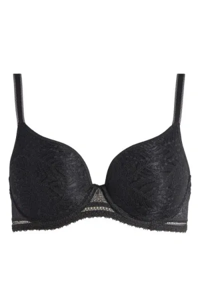 Simone Perele Comete Lace Plunge Bra In Black