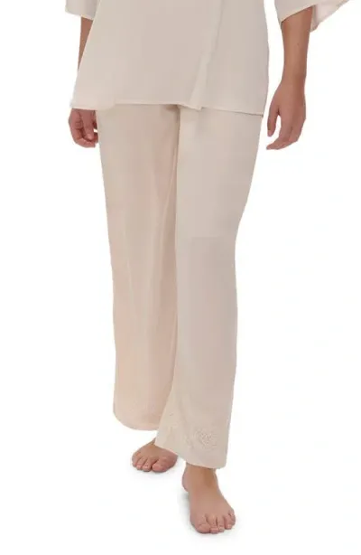 Simone Perele Satin Secrets Lounge Pants In Sakura Pink