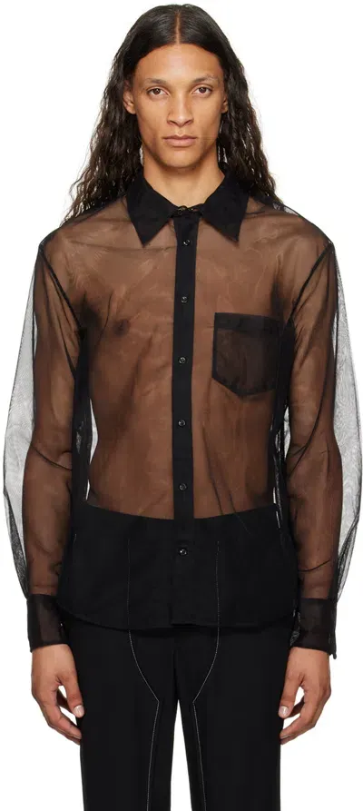 Simone Rocha Black Embellished Shirt